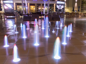 Water Fountain at Night